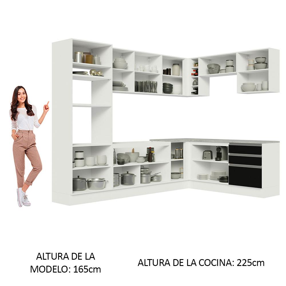 Foto 6 pulgar | Cocina Integral Completa Modular Madesa Glamy 479cm Bn 01