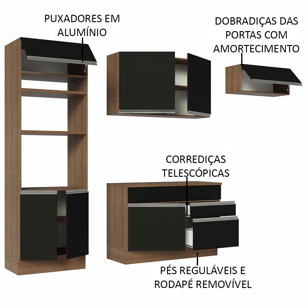 Foto 5 pulgar | Cocina Integral Completa Modular Madesa Glamy 270cm Mn 14