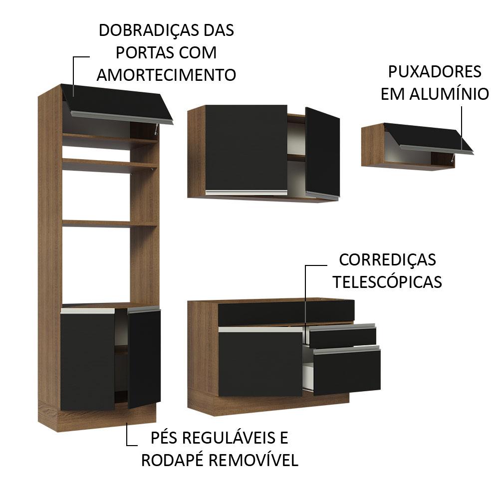 Foto 5 pulgar | Cocina Integral Completa Modular Madesa Glamy 270cm Mn 15