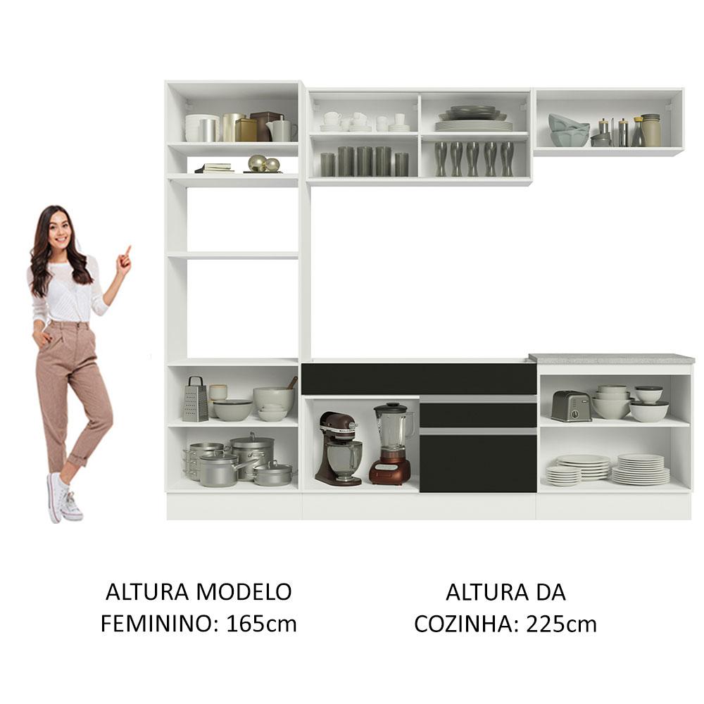 Foto 6 pulgar | Cocina Integral Completa Modular Madesa Glamy 270cm Bn 10