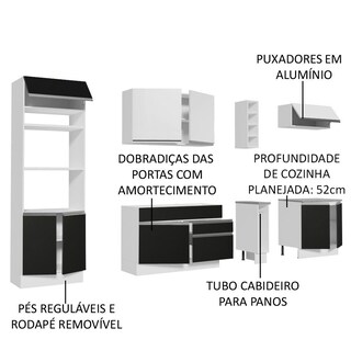 Foto 3 | Cocina Integral Completa Modular Madesa Vicenza 290cm Bn 16