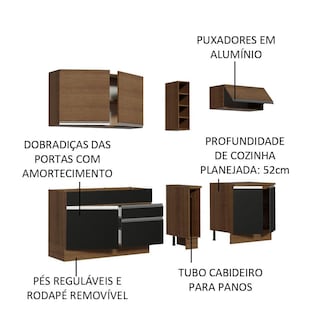 Foto 4 | Cocina Integral Completa Modular Madesa Parma 220cm Mn 04