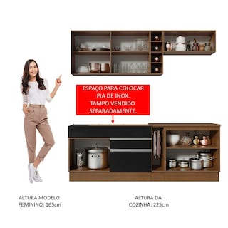 Foto 5 | Cocina Integral Completa Modular Madesa Parma 220cm Mn 04