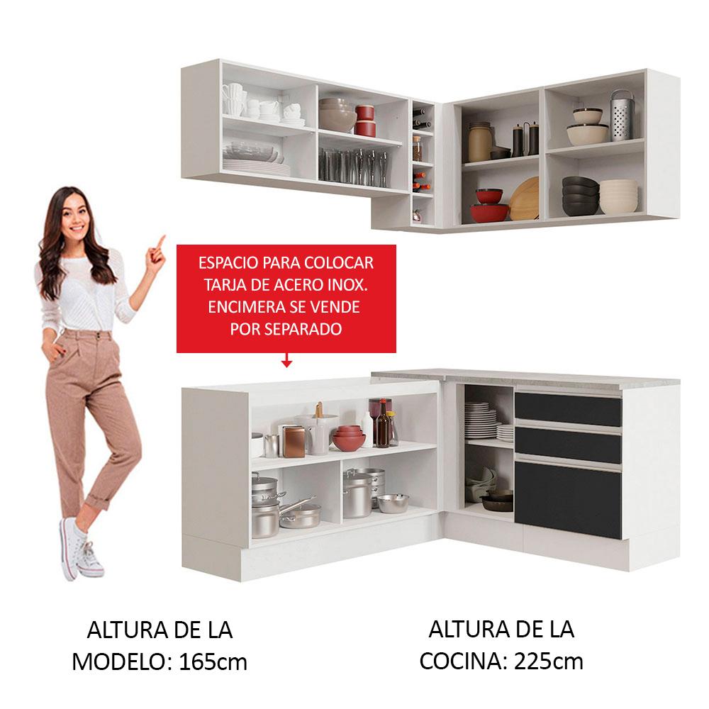 Foto 6 pulgar | Cocina Integral Completa Modular Madesa Glamy 329cm Bn 02