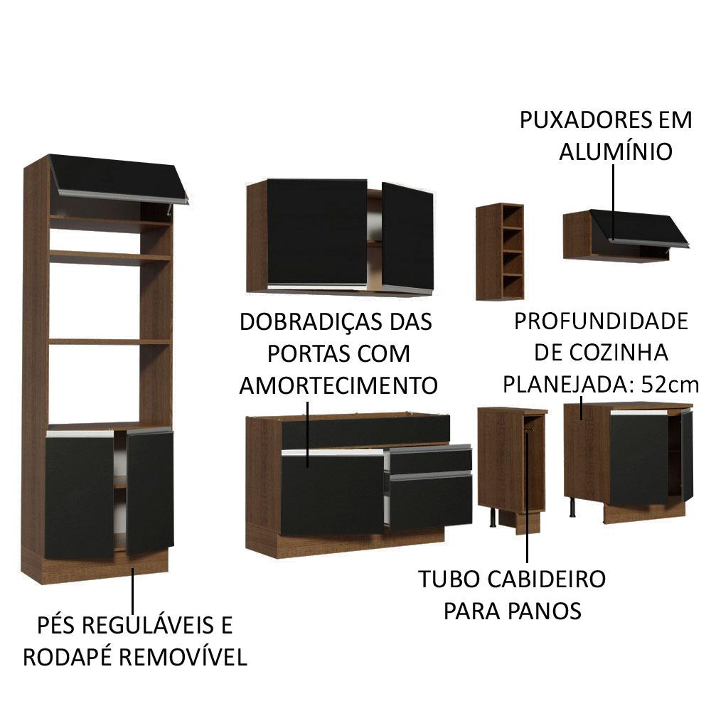 Foto 5 pulgar | Cocina Integral Completa Modular Madesa Vicenza 290cm Mn 02