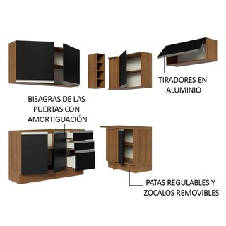Foto 4 | Cocina Integral Completa Modular Madesa Glamy 349cm Mn 07