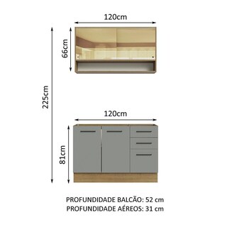 Foto 3 | Cocina Integral Completa Modular Madesa Agata 120cm Mg
