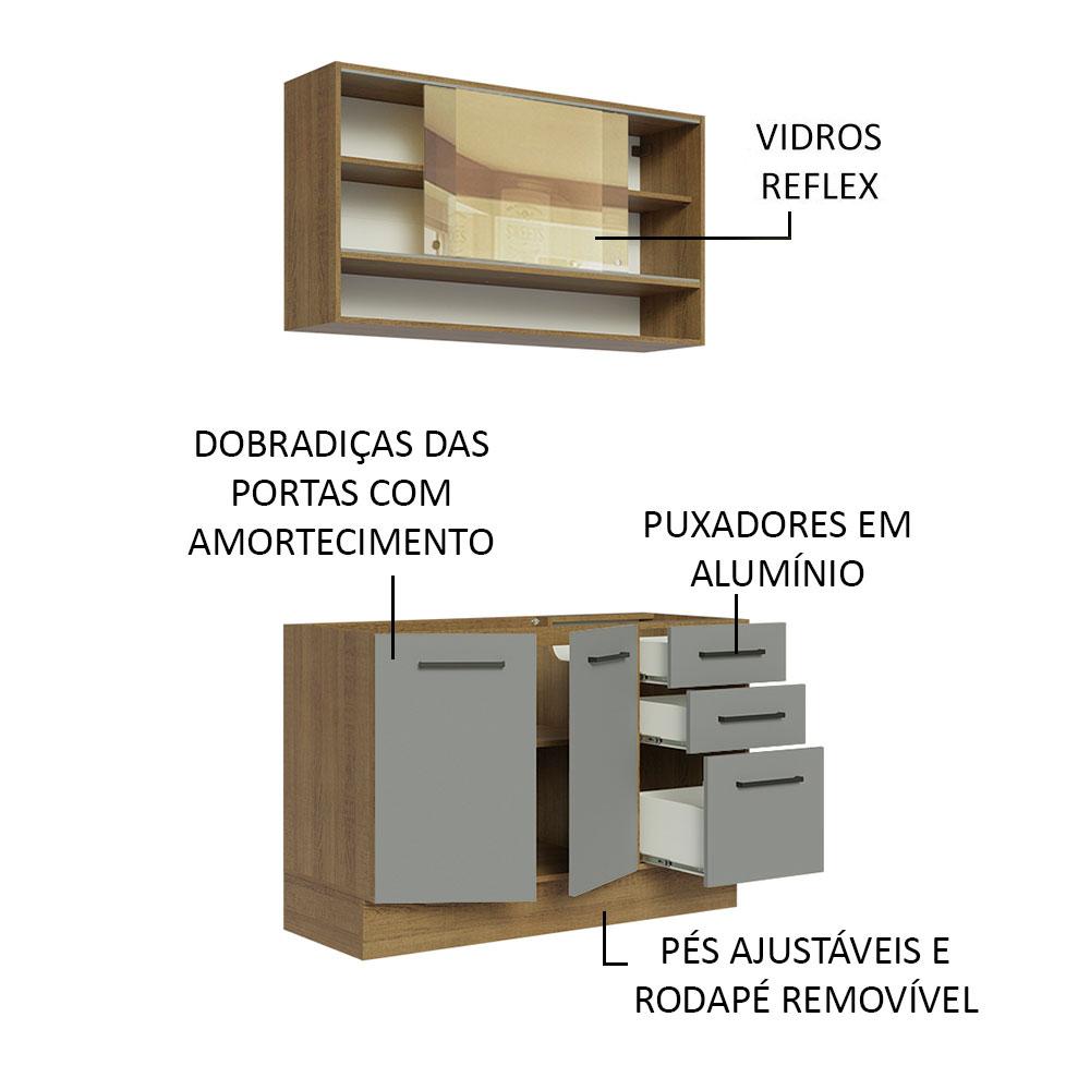 Foto 4 | Cocina Integral Completa Modular Madesa Agata 120cm Mg