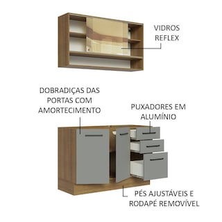 Foto 4 | Cocina Integral Completa Modular Madesa Agata 120cm Mg