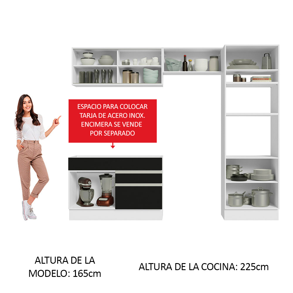 Foto 5 | Cocina Integral Completa Modular Madesa Glamy 270cm Bn 12