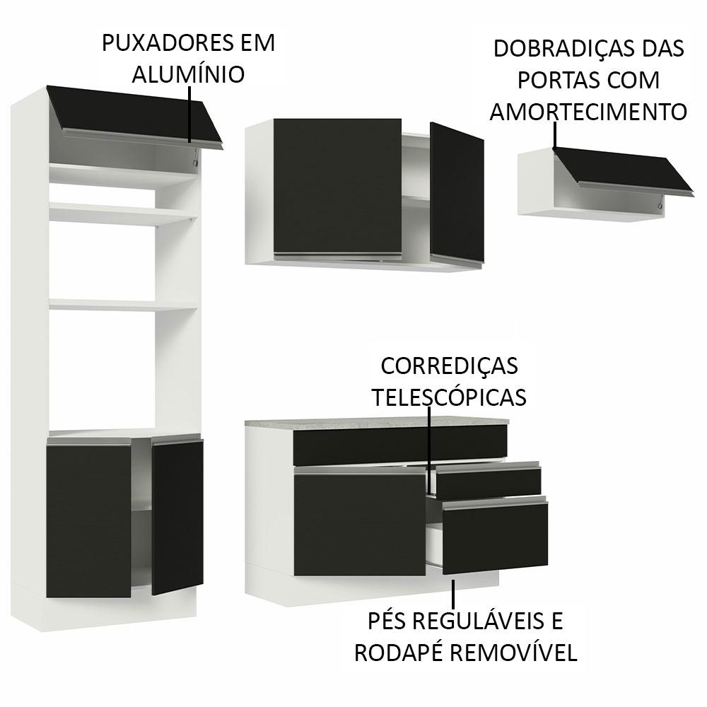 Foto 5 pulgar | Cocina Integral Completa Modular Madesa Glamy 270cm Bn 14