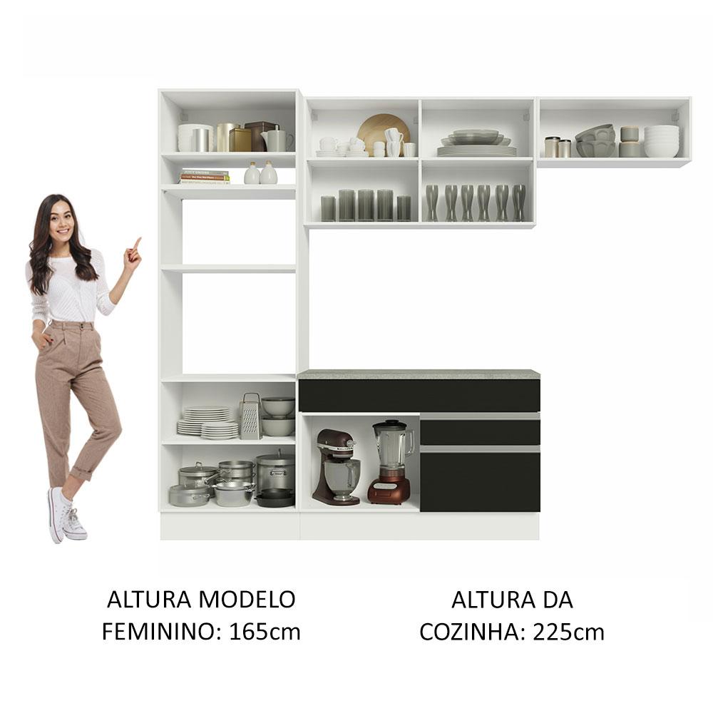 Foto 6 pulgar | Cocina Integral Completa Modular Madesa Glamy 270cm Bn 14