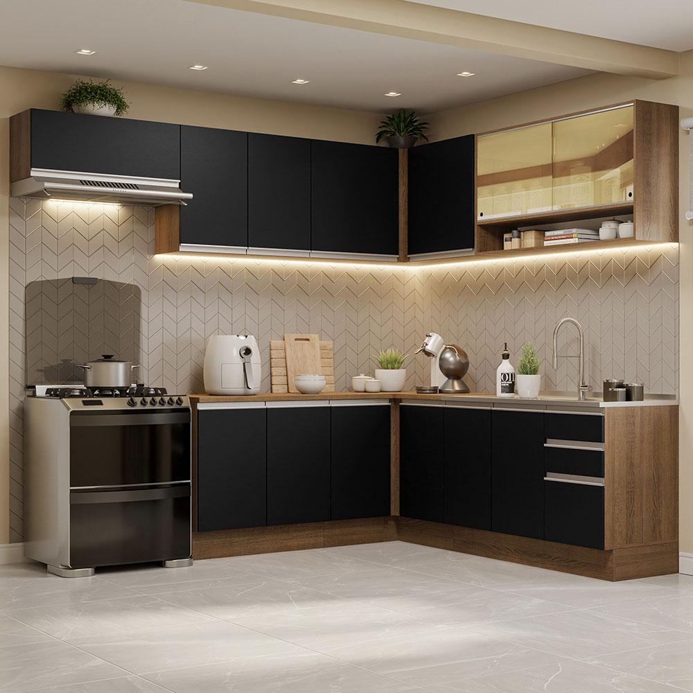 Foto 3 pulgar | Cocina Integral Completa Modular Madesa Glamy 469cm Mn 01