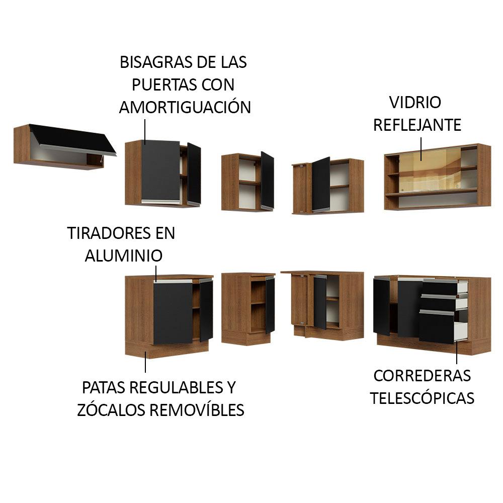 Foto 4 | Cocina Integral Completa Modular Madesa Glamy 469cm Mn 01