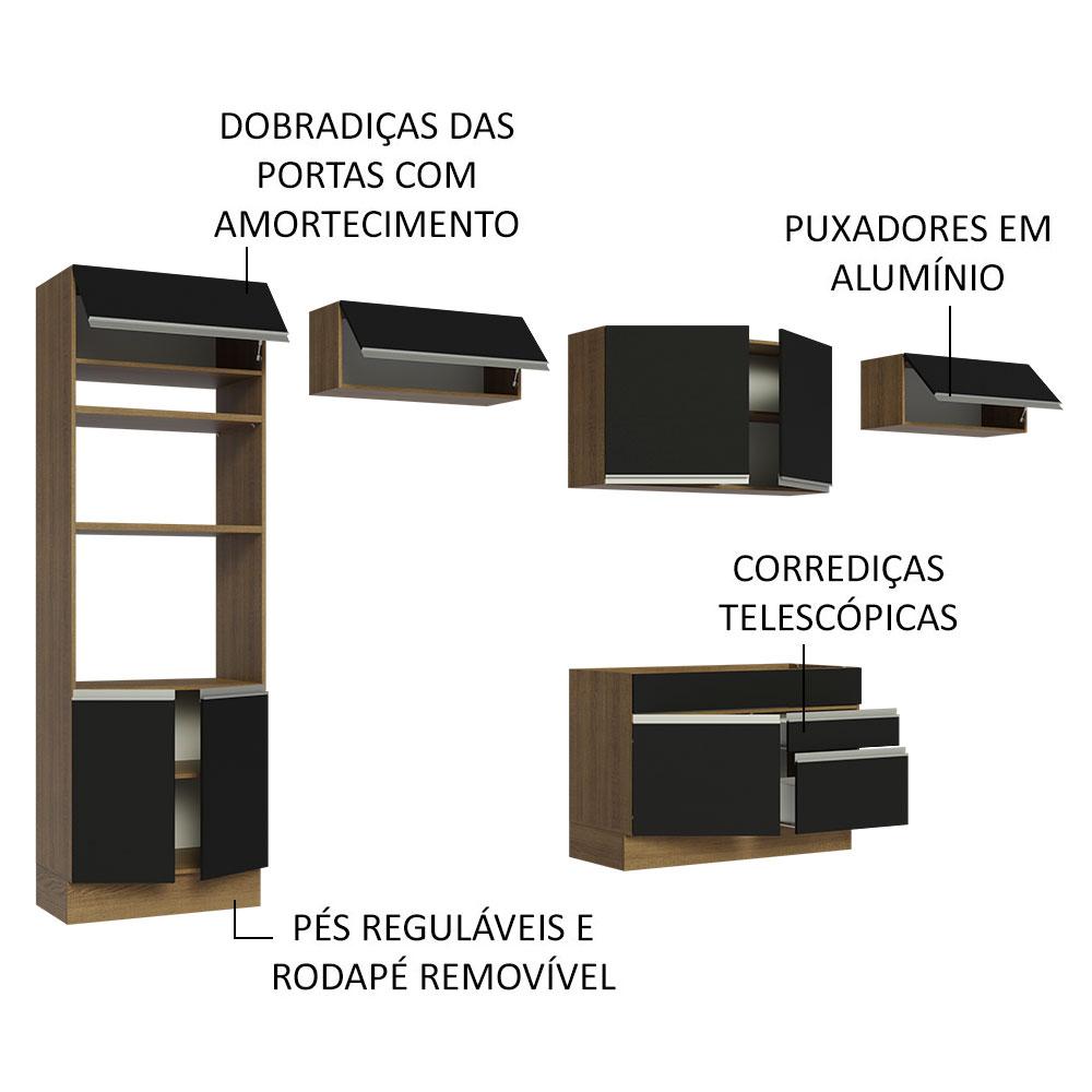 Foto 4 | Cocina Integral Completa Modular Madesa Glamy 350cm Mn 01
