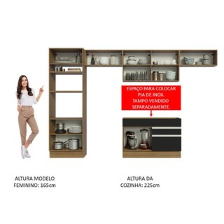 Foto 5 | Cocina Integral Completa Modular Madesa Glamy 350cm Mn 01