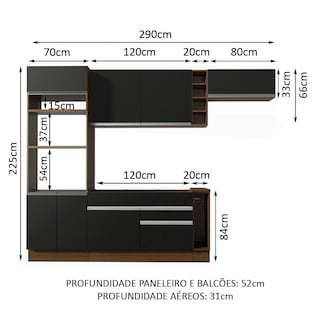 Foto 3 | Cocina Integral Completa Modular Madesa Safira 290cm Mn 04