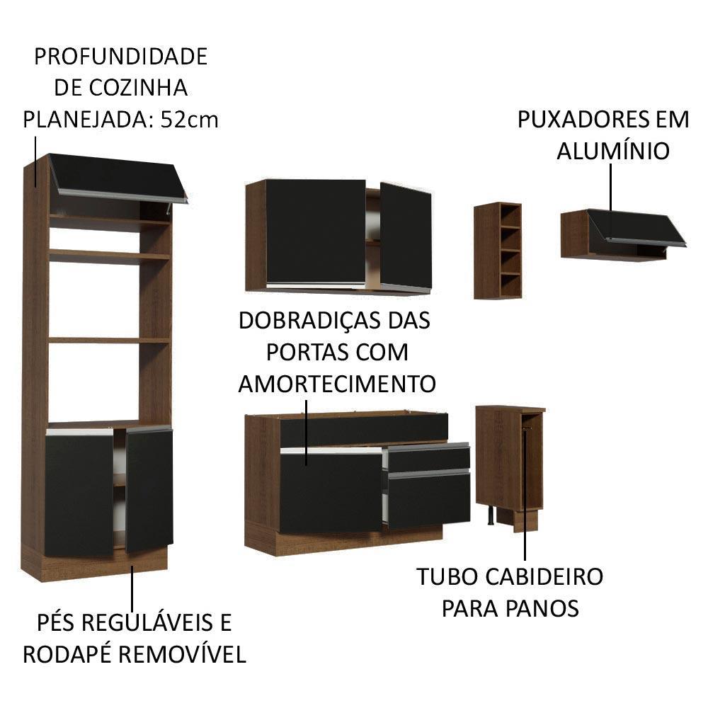 Foto 5 pulgar | Cocina Integral Completa Modular Madesa Safira 290cm Mn 04