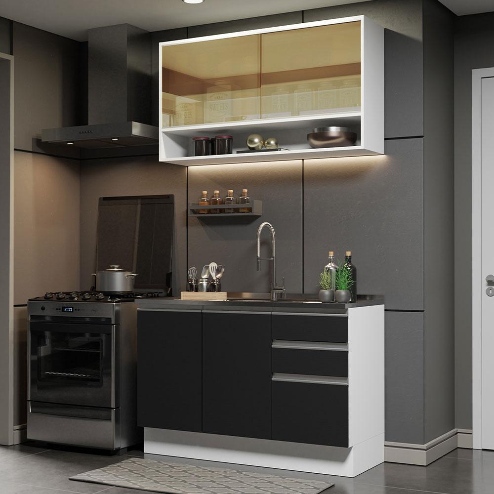 Foto 3 pulgar | Cocina Integral Completa Modular Madesa Glamy 120cm Bn 02