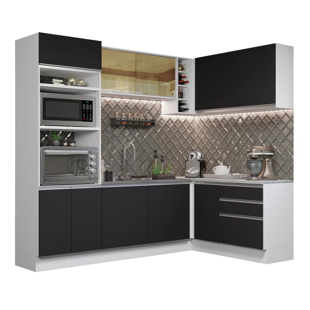 Cocina Integral Completa Modular Madesa Glamy 399cm Bn 02