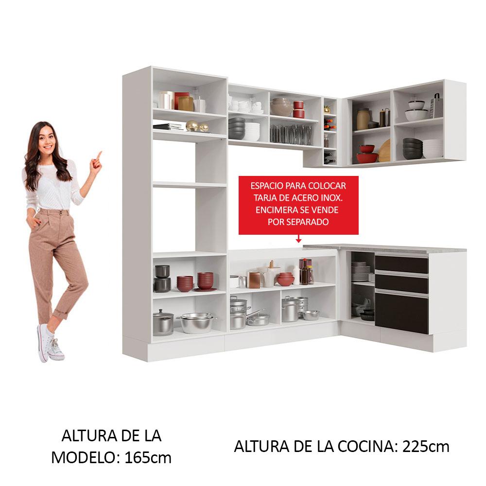 Foto 6 pulgar | Cocina Integral Completa Modular Madesa Glamy 399cm Bn 02