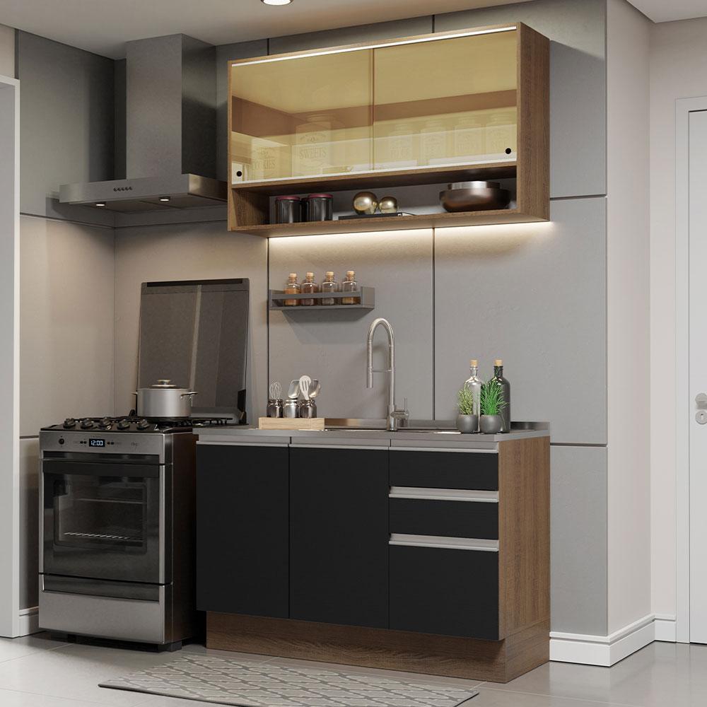 Foto 3 pulgar | Cocina Integral Completa Modular Madesa Glamy 120cm Mn 02