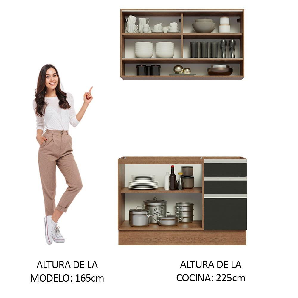 Foto 6 pulgar | Cocina Integral Completa Modular Madesa Glamy 120cm Mn 02