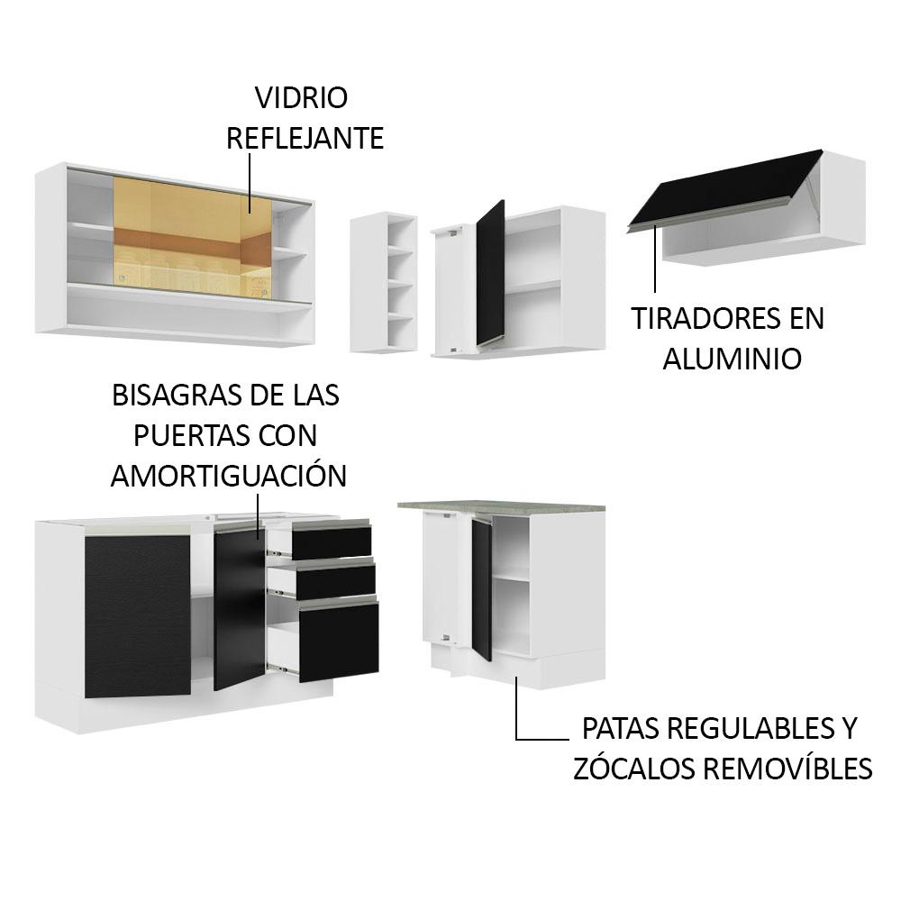 Foto 4 | Cocina Integral Completa Modular Madesa Glamy 349cm Bn 06