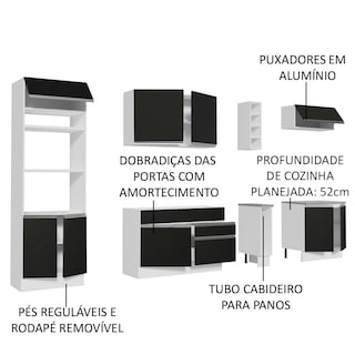 Foto 4 | Cocina Integral Completa Modular Madesa Vicenza 290cm Bn 02