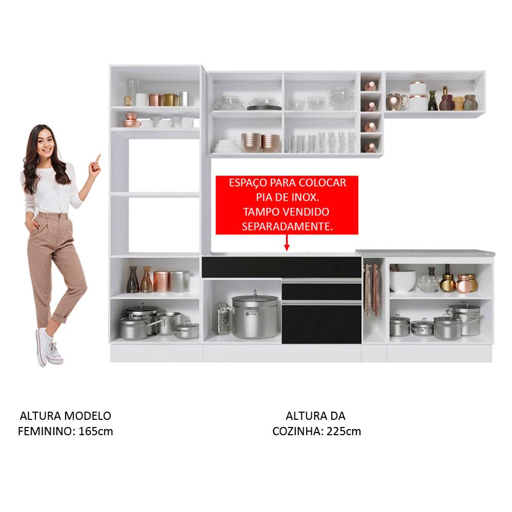 Foto 6 pulgar | Cocina Integral Completa Modular Madesa Vicenza 290cm Bn 02