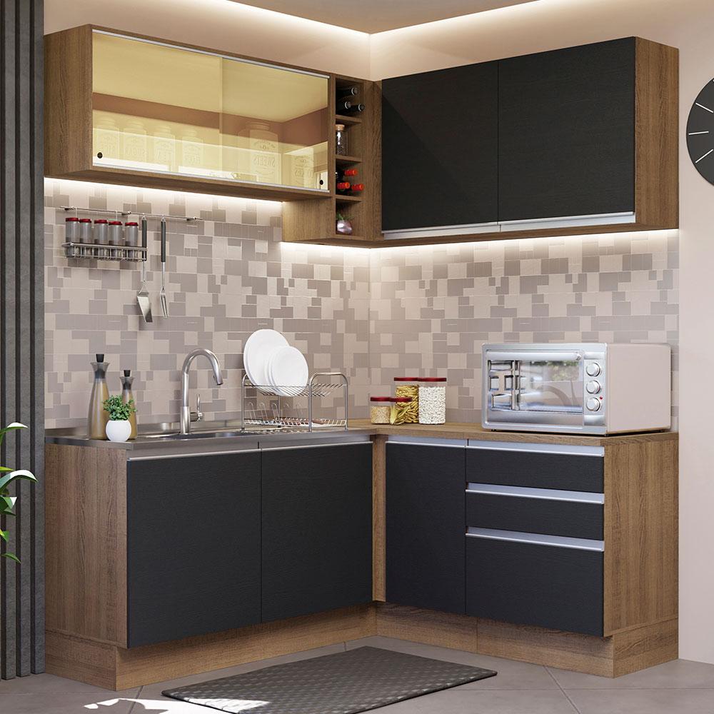 Foto 3 pulgar | Cocina Integral Completa Modular Madesa Glamy 329cm Mn 02