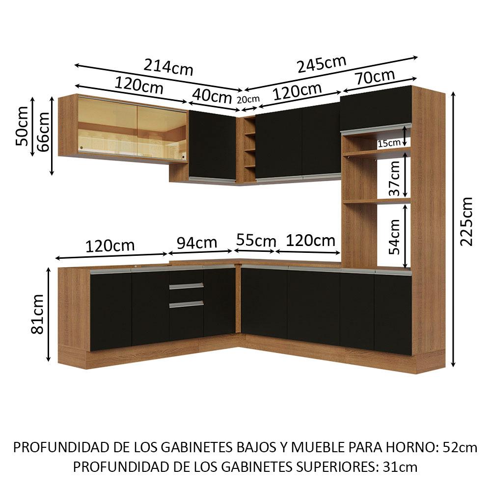 Foto 4 pulgar | Cocina Integral Completa Modular Madesa Glamy 459cm Mn 01