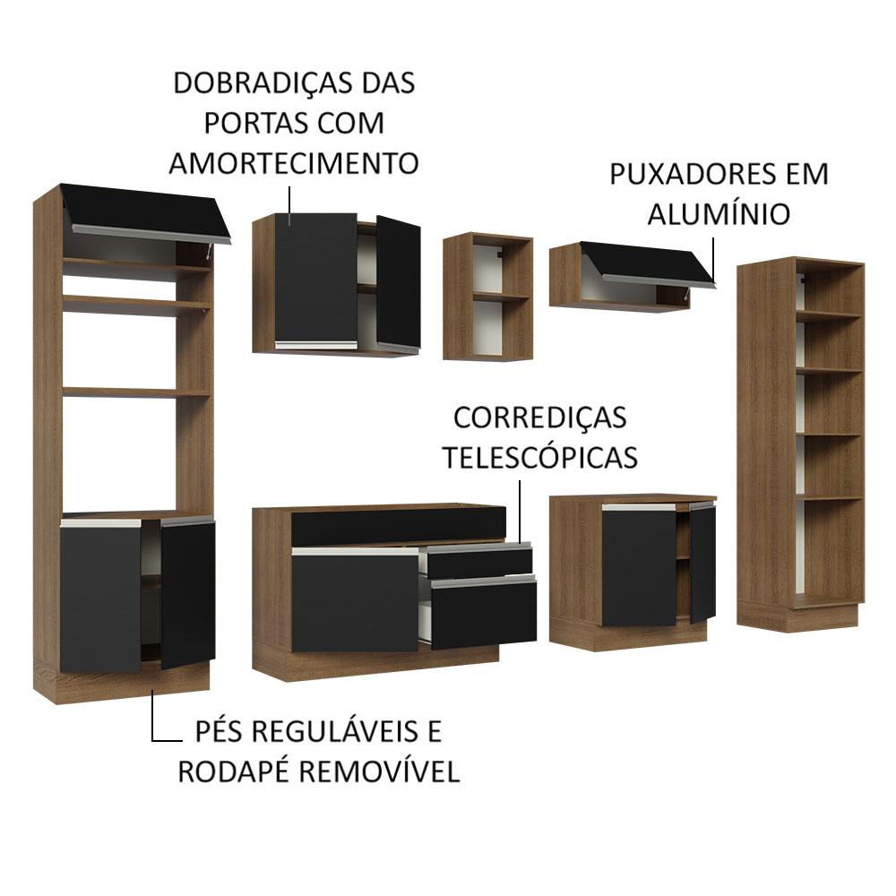 Foto 5 pulgar | Cocina Integral Completa Modular Madesa Glamy 330cm Mn 03