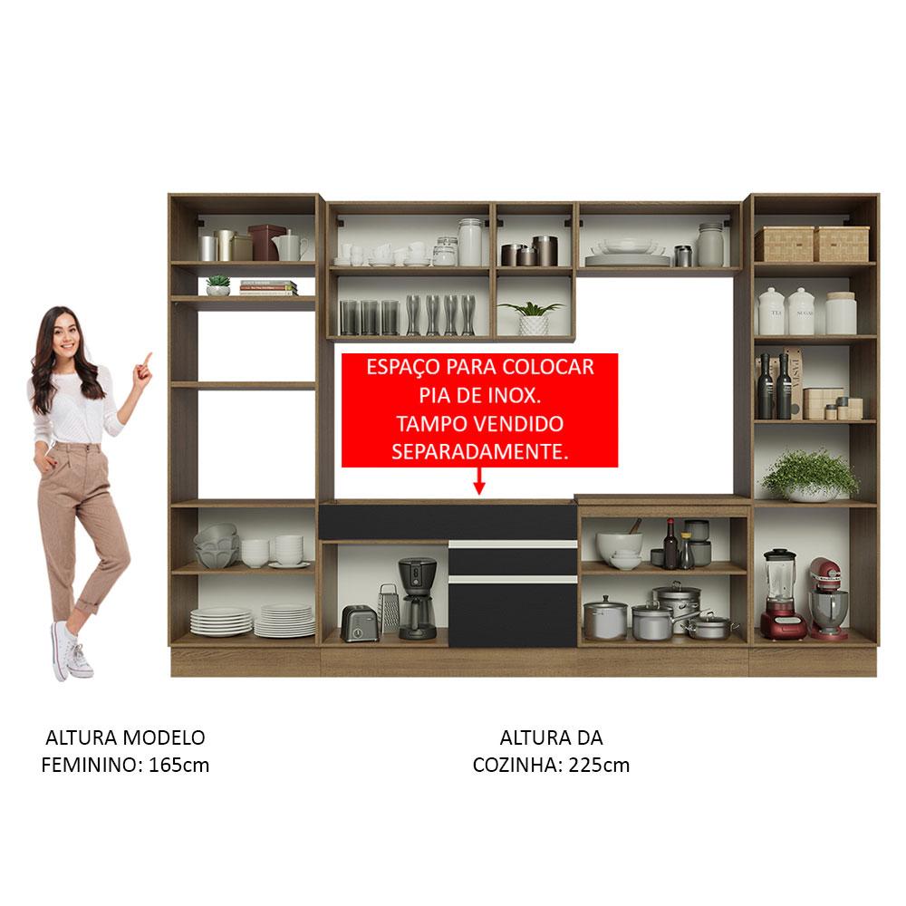 Foto 6 pulgar | Cocina Integral Completa Modular Madesa Glamy 330cm Mn 03
