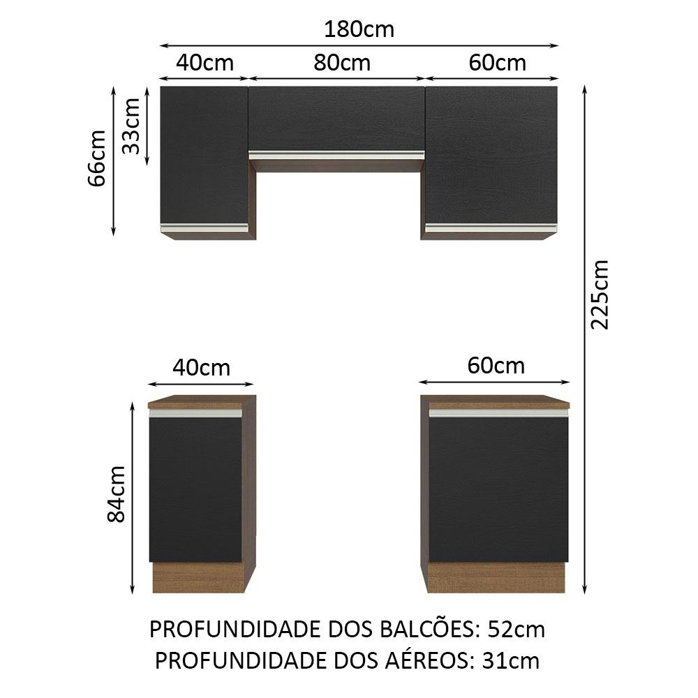 Foto 3 | Cocina Integral Completa Modular Madesa Glamy 180cm Mn 12