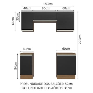 Foto 3 | Cocina Integral Completa Modular Madesa Glamy 180cm Mn 12