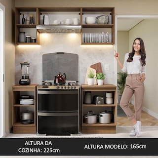 Foto 6 | Cocina Integral Completa Modular Madesa Glamy 180cm Mn 12