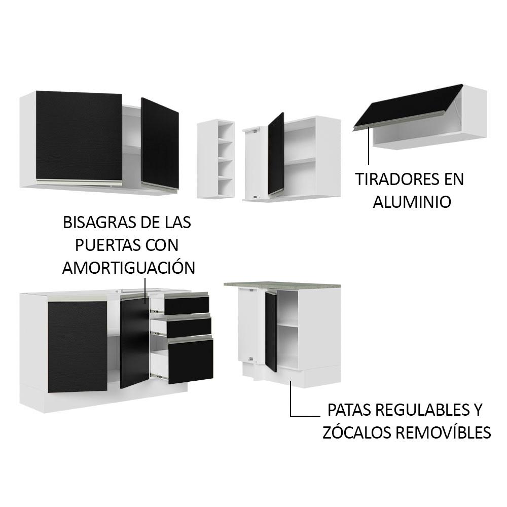Foto 4 | Cocina Integral Completa Modular Madesa Glamy 349cm Bn 07