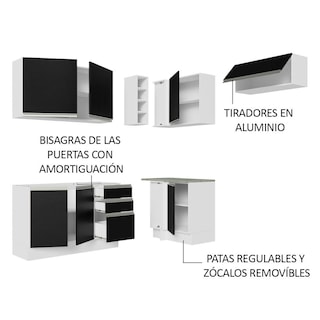 Foto 4 | Cocina Integral Completa Modular Madesa Glamy 349cm Bn 07
