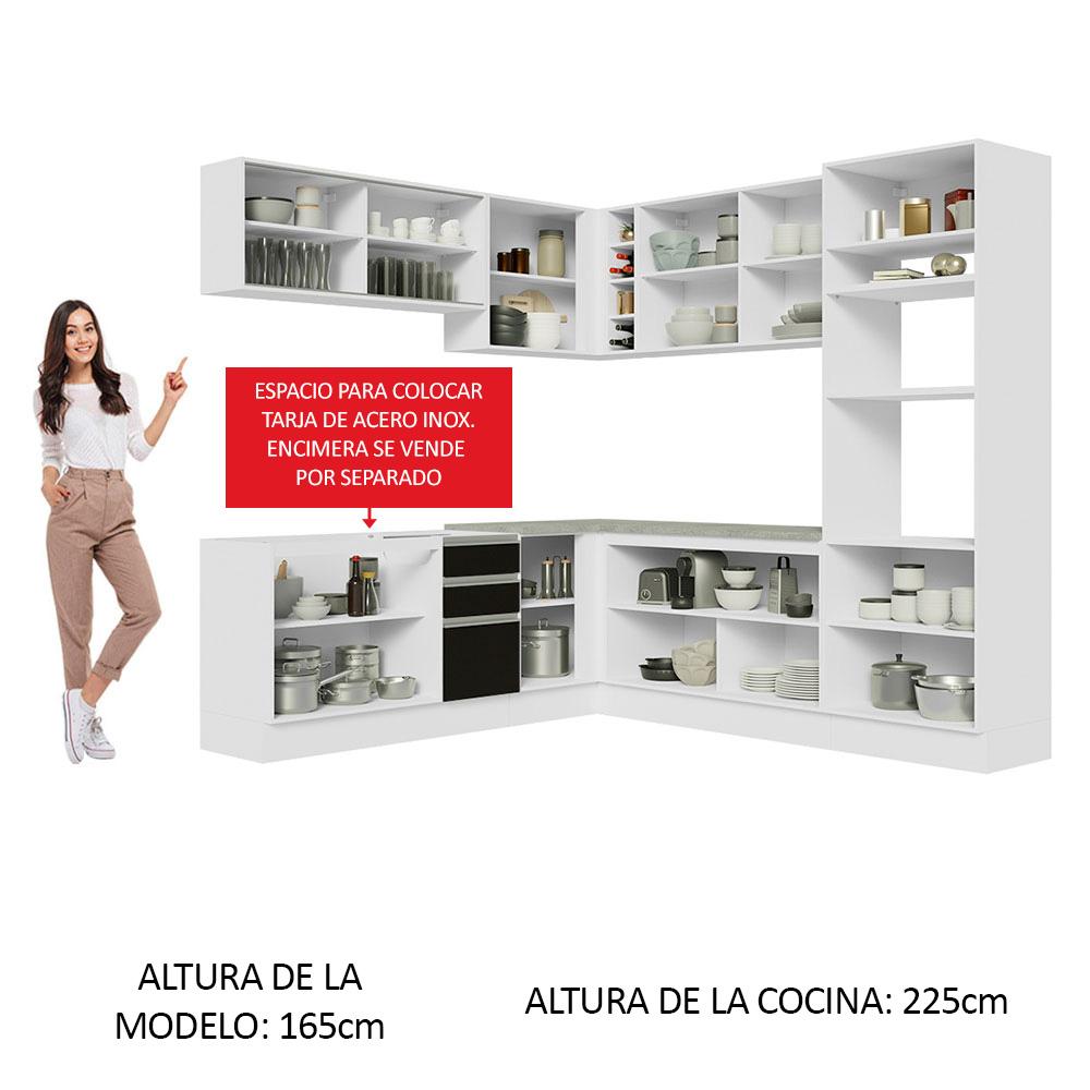 Foto 6 pulgar | Cocina Integral Completa Modular Madesa Glamy 459cm Bn 01
