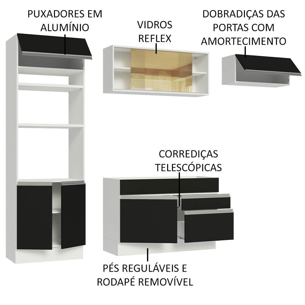 Foto 5 pulgar | Cocina Integral Completa Modular Madesa Glamy 270cm Bn 11