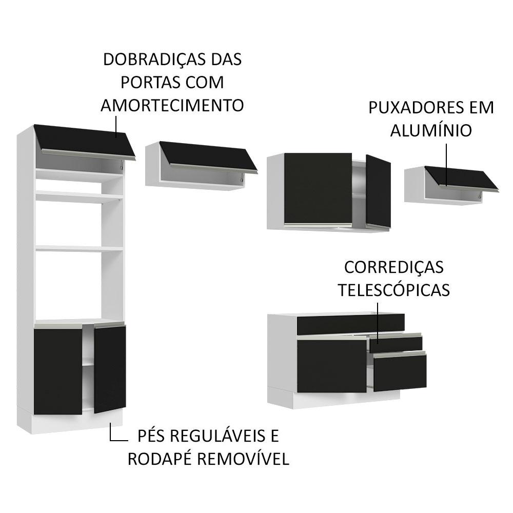 Foto 5 pulgar | Cocina Integral Completa Modular Madesa Glamy 350cm Bn 01
