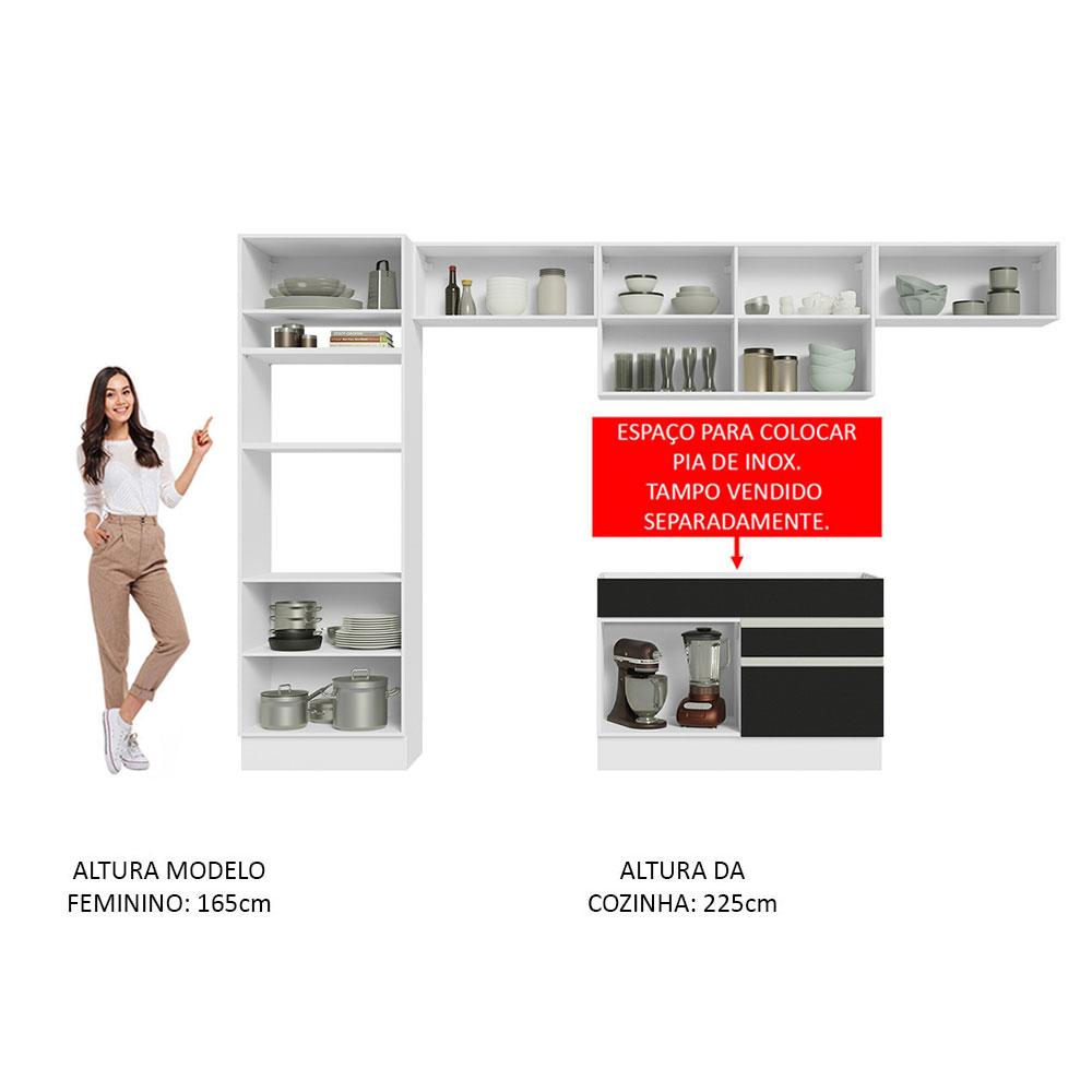 Foto 6 pulgar | Cocina Integral Completa Modular Madesa Glamy 350cm Bn 01