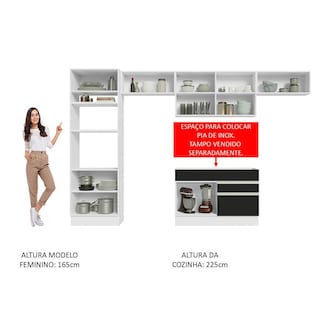Foto 5 | Cocina Integral Completa Modular Madesa Glamy 350cm Bn 01