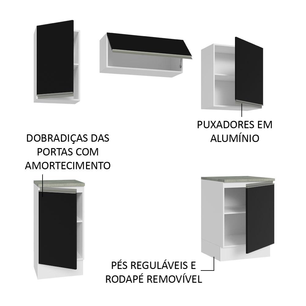 Foto 5 pulgar | Cocina Integral Completa Modular Madesa Glamy 180cm Bn 12
