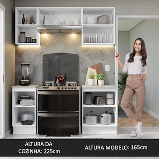 Foto 6 | Cocina Integral Completa Modular Madesa Glamy 180cm Bn 12