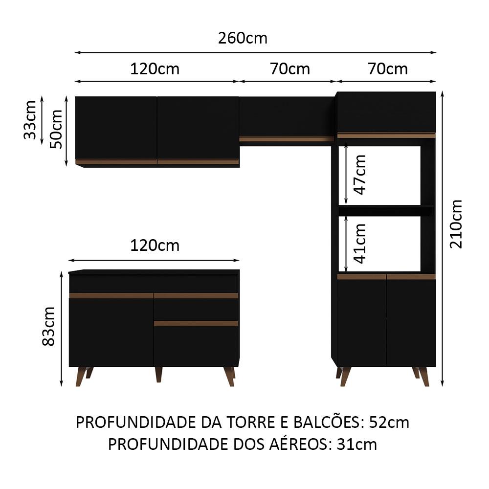 Foto 4 pulgar | Cocina Integral Completa Modular Madesa 260cm 09