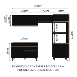 Foto 3 | Cocina Integral Completa Modular Madesa 260cm 09