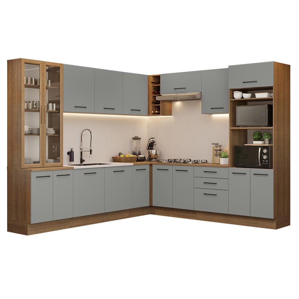 Cocina Integral Completa Armario De Vidrio Madesa Agata Mg 1