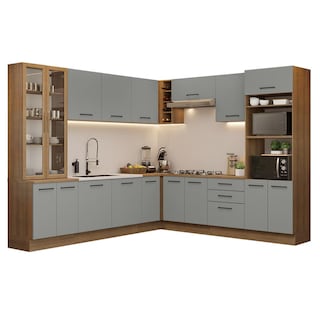 Foto 1 | Cocina Integral Completa Armario De Vidrio Madesa Agata Mg 1